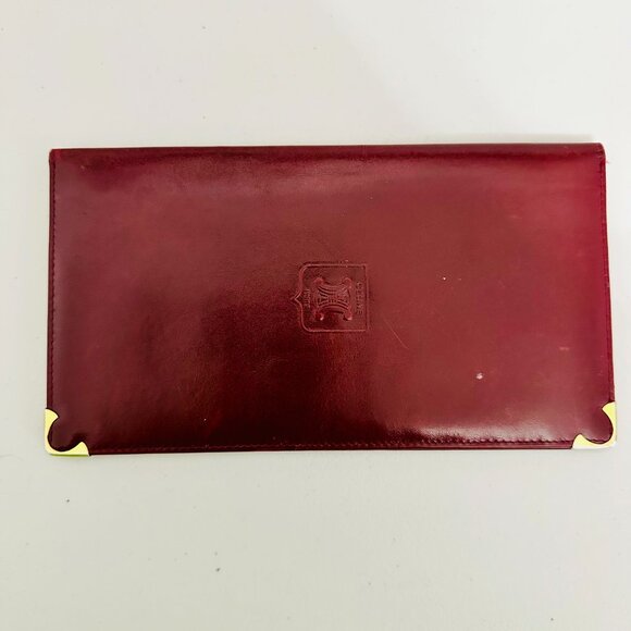 EUC AUTHENTIC CELINE PARIS SMOOTH LEATHER BIFOLD CHECKBOOK WALLET ITALY M04